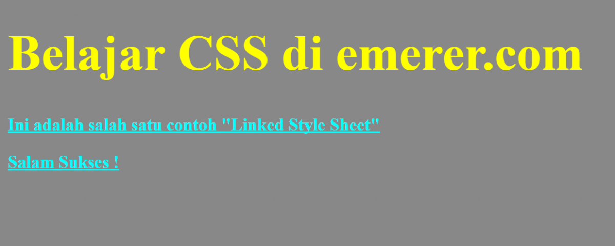 Link styles css